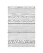 Tapis vinyle Boho tribal gris - 66x100 cm