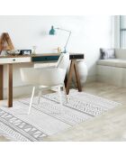 Tapis vinyle Boho tribal gris - 66x100 cm