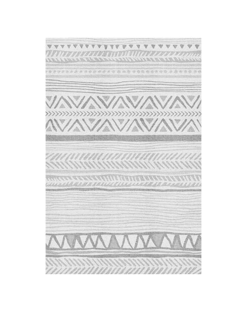 Tapis vinyle Boho tribal gris - 133x200 cm