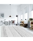 Tapis vinyle Boho tribal gris - 133x200 cm