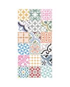 Tapis vinyle Saint Tropez multicolore - 50x100 cm