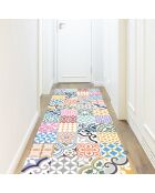 Tapis vinyle Saint Tropez multicolore - 66x250 cm