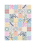 Tapis vinyle Saint Tropez multicolore - 100x133 cm