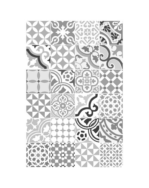 Tapis vinyle Chamonix gris - 66x100 cm