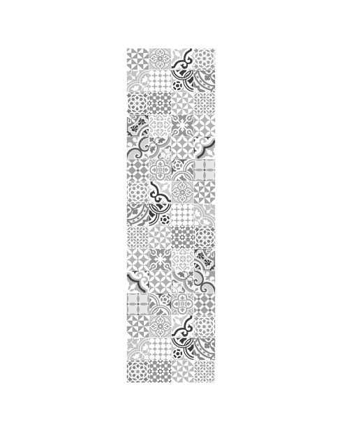 Tapis vinyle Chamonix gris - 66x250 cm