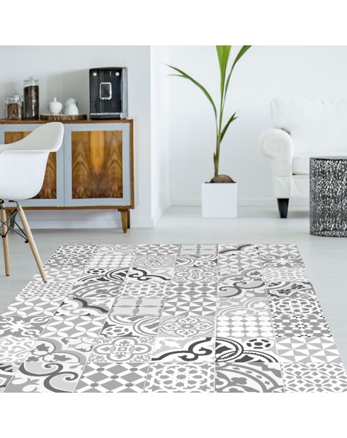 Tapis vinyle Chamonix gris - 133x200 cm