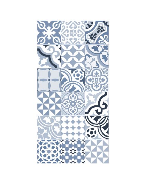Tapis vinyle Côte d'Azur bleu - 50x100 cm