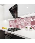 24 Stickers Saint Tropez rouges - 20x20 cm
