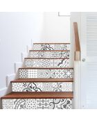 24 Stickers Chamonix gris - 10x10 cm