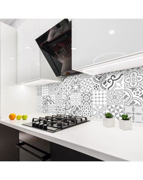 24 Stickers Chamonix gris - 15x15 cm