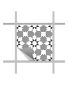 24 Stickers Chamonix gris - 15x15 cm
