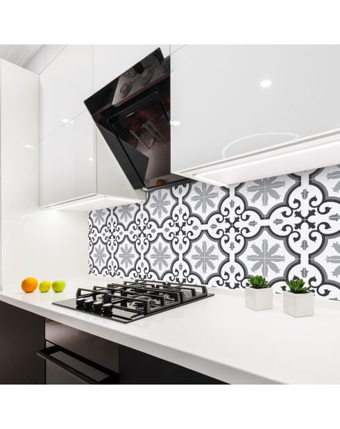 24 Stickers Parisian gris - 10x10 cm