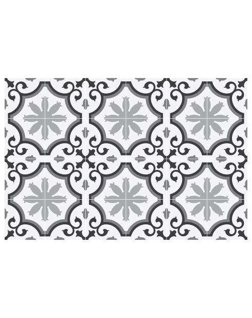 24 Stickers Parisian gris - 10x10 cm