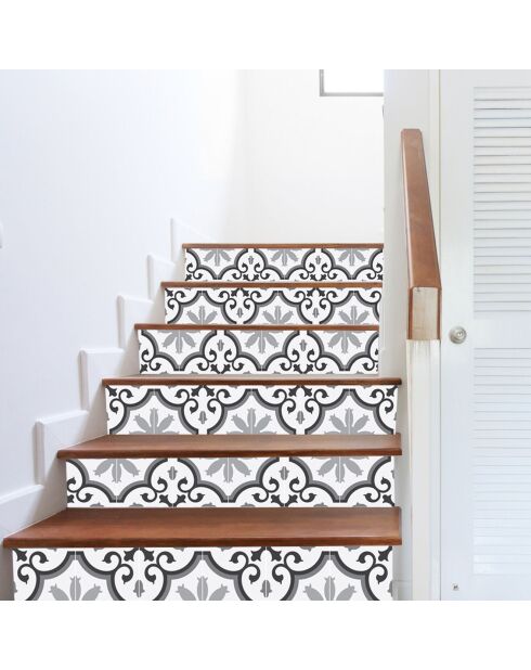 24 Stickers Parisian gris - 10x10 cm