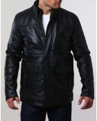 Parka en Cuir Aron noire
