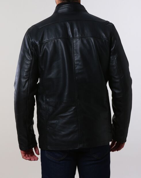 Parka en Cuir Aron noire