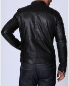 Veste en Cuir michael noire