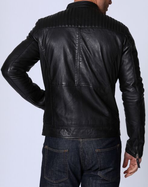 Veste en Cuir michael noire