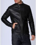 Veste en Cuir michael noire