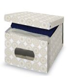 Boîte de rangement beige - 42x50x31 cm