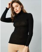 Top en Laine & Soie noir