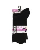 2 pares de calcetines negros de seda Modal Sensation