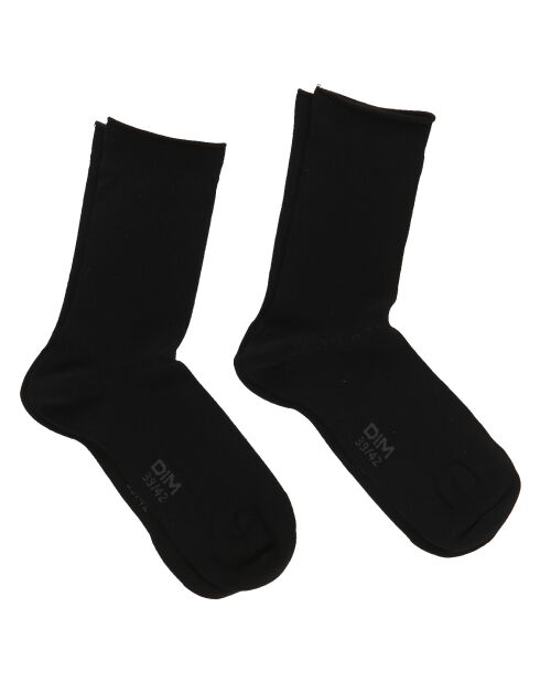 2 Paires de Chaussettes Modal Sensation Soie noires