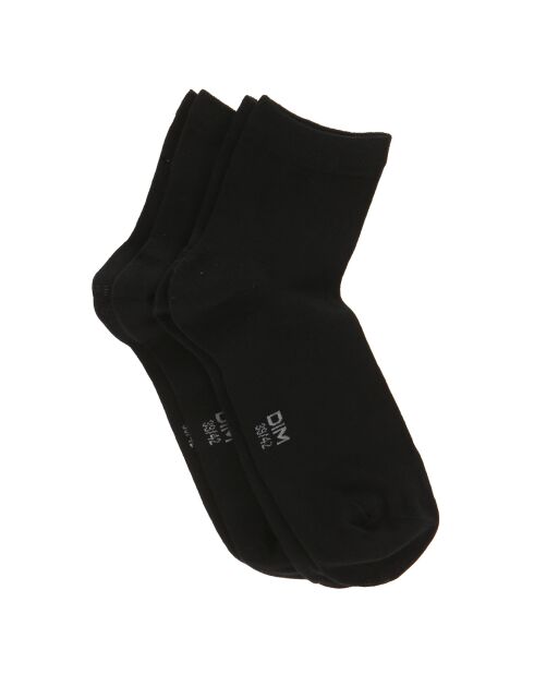 2 Paires de Chaussettes Confort & Respirabilité noires