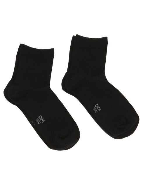 2 Paires de Chaussettes Confort & Respirabilité noires