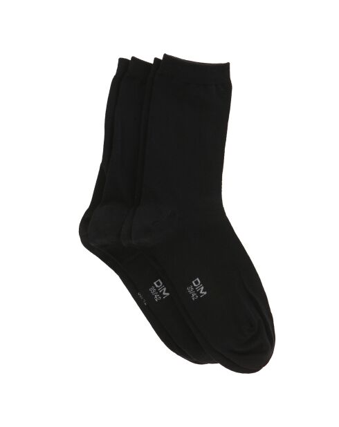 2 Paires de Chaussettes Confort & Respirabilié noires