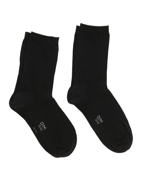 2 Paires de Chaussettes Confort & Respirabilié noires