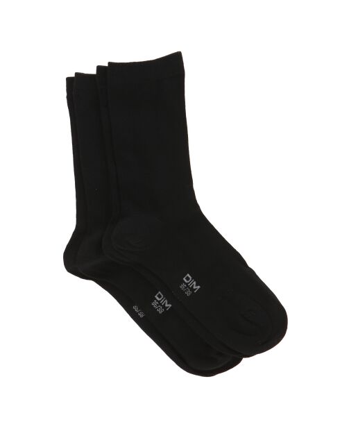 2 Paires de Chaussettes Confort & Respirabilité noires