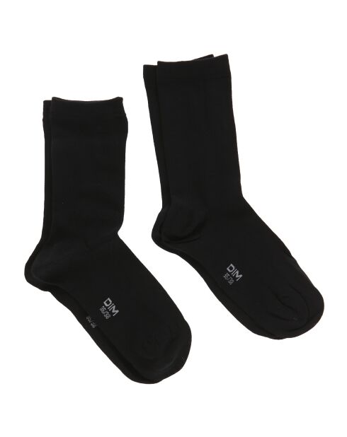 2 Paires de Chaussettes Confort & Respirabilité noires