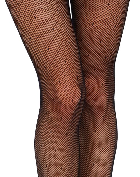 Collant Sexy Resille Plumetis noir