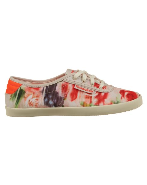 Baskets Nc Plimsole Core flowers-moon blanc/laser rouge/craie