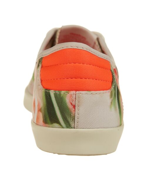 Baskets Nc Plimsole Core flowers-moon blanc/laser rouge/craie