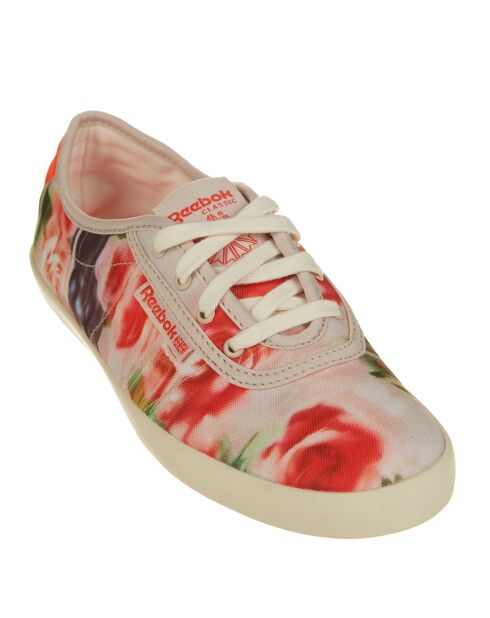 Baskets Nc Plimsole Core flowers-moon blanc/laser rouge/craie