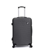 Valise Long Séjour 4 roues London 70 cm noire