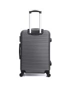 Valise Moyen Séjour 4 roues London 60 cm noire