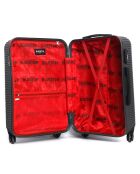 Valise Moyen Séjour 4 roues London 60 cm noire