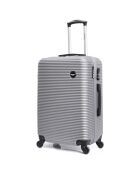 Valise Long Séjour 4 roues London 70 cm argentée