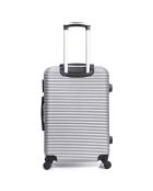 Valise Long Séjour 4 roues London 70 cm argentée