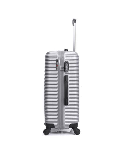 London Medium Stay Koffer met 4 wielen 60 cm zilver