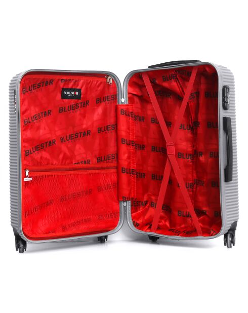 London Medium Stay Koffer met 4 wielen 60 cm zilver