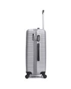 London 4-wielige cabinekoffer 50 cm zilver