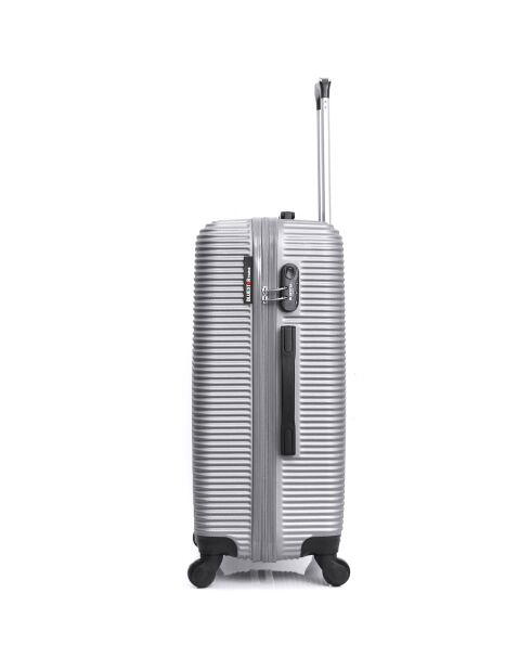 London 4-wielige cabinekoffer 50 cm zilver