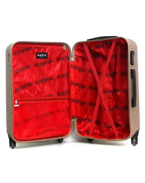 3 Valises 4 roues London 50/60/70 cm dorées