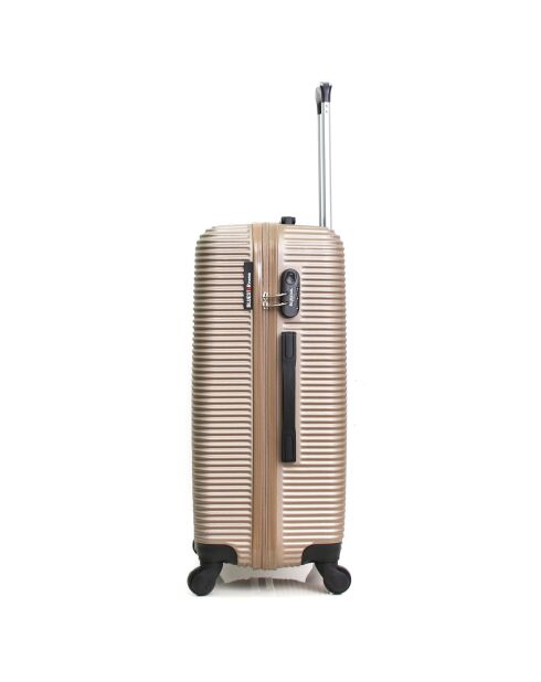 3 Valises 4 roues London 50/60/70 cm dorées