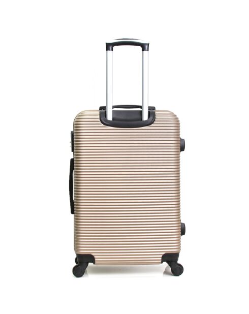 3 Valises 4 roues London 50/60/70 cm dorées