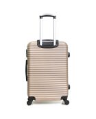 Valise Long Séjour 4 roues London 70 cm dorée